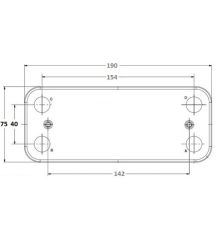 PLAKA EŞANJÖR ERA ARİSTON EGİS CLAS12P (142mm )