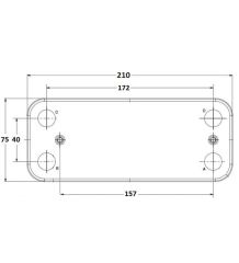 PLAKA EŞANJÖR ERA BAYMAK BAXİ 12P(156.5mm Düz)