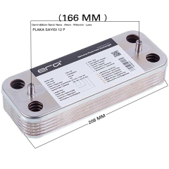 PLAKA EŞANJÖR ERA DEMİRDÖKÜM 12 PLAKA (166m Düz ) NEVA ATRON NİTROMİX PROTHERM