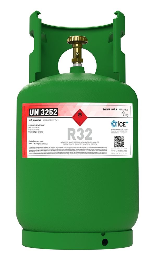 SOĞUTUCU GAZ R-32 (İCE)(9 KG)DOLDURULABİLİR DEPOZİTOLU (DEPOZİTO İADESİNDE 800 TL GERİ İADE EDİLİR.)