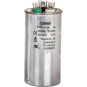KLİMA KONDANSATÖR 55+5 UF 450 V.
